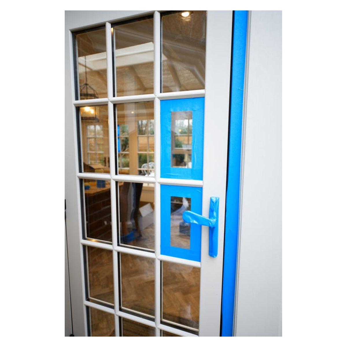 Q1 Blue painters masking tape 38mm x 50m roll, view 3