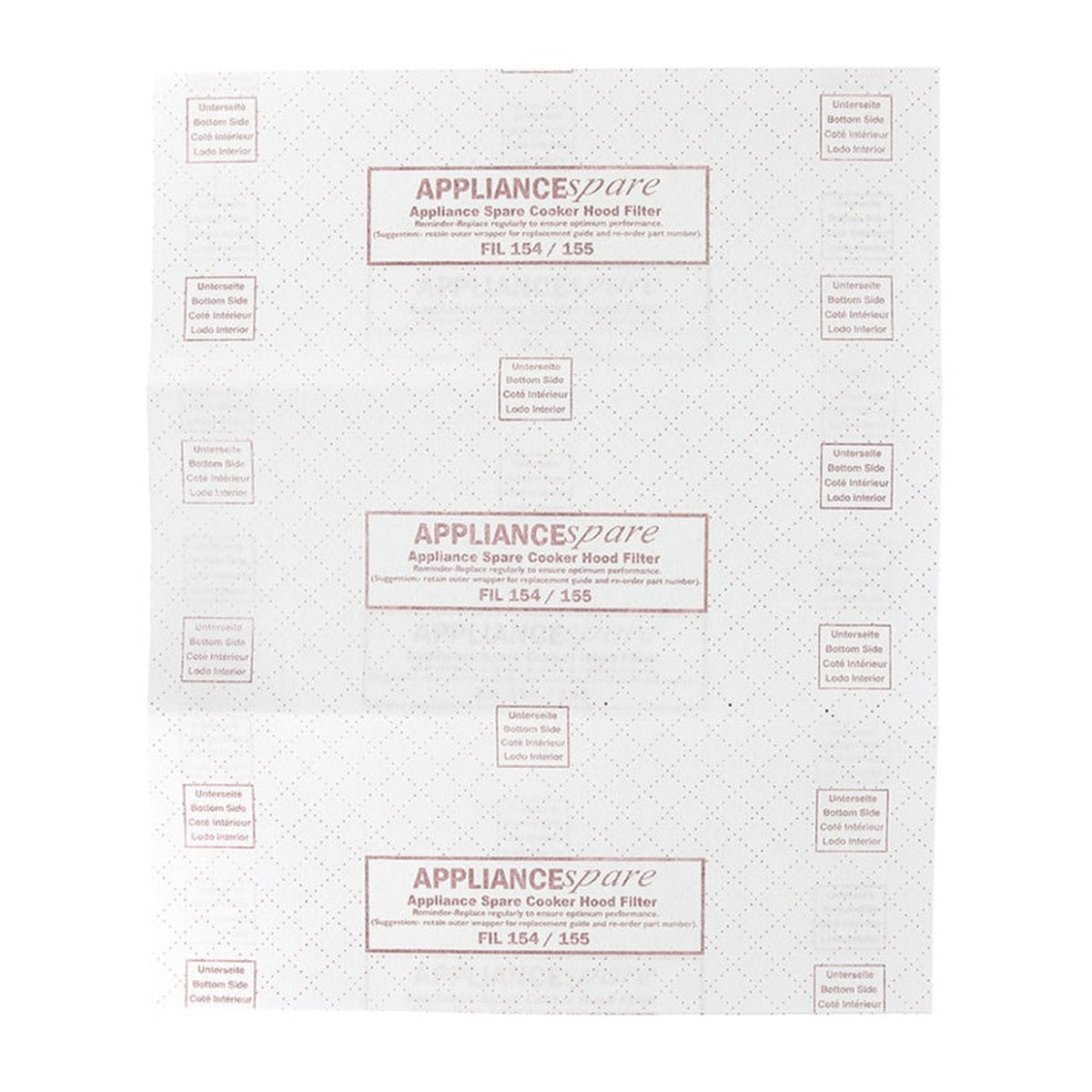 Pack of 2 Qualtex Red Line cooker hood grease filters, view 3