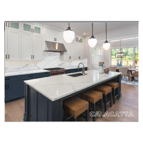 Calacatta quartz worktop slabs 3.2 x 1.6m
