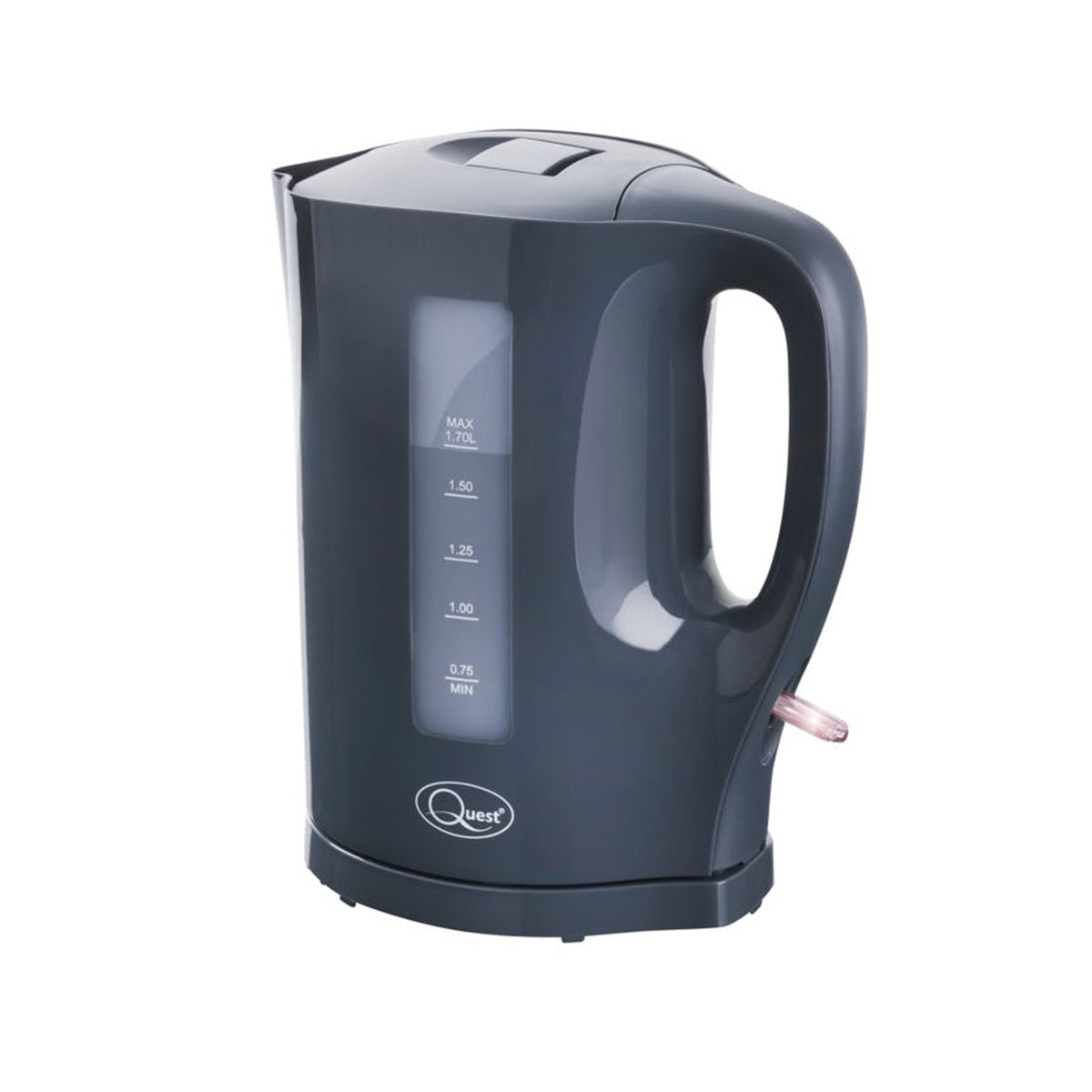 Quest 1.7L grey cordless jug kettle, view 2