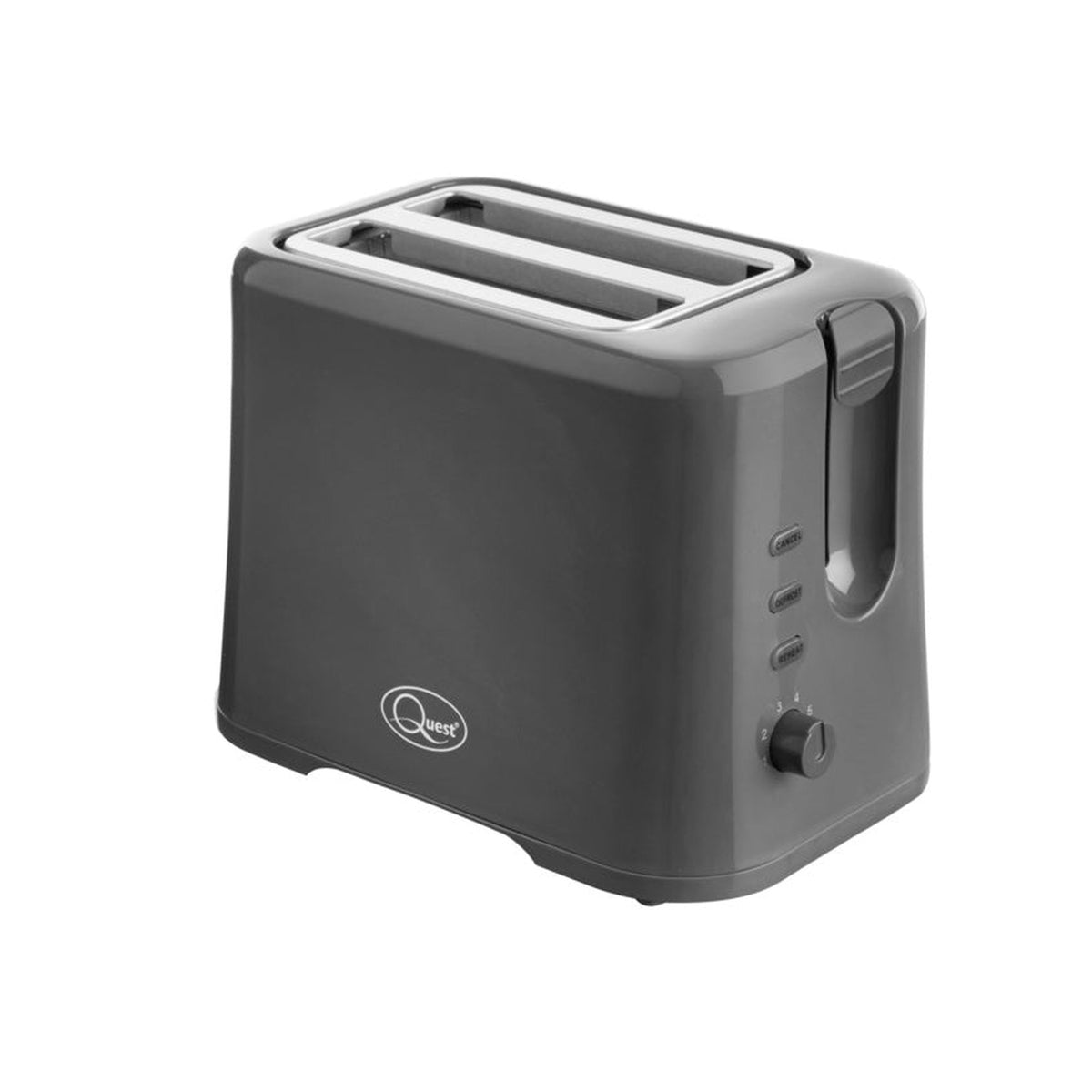 Quest grey 2 slice toaster, view 2