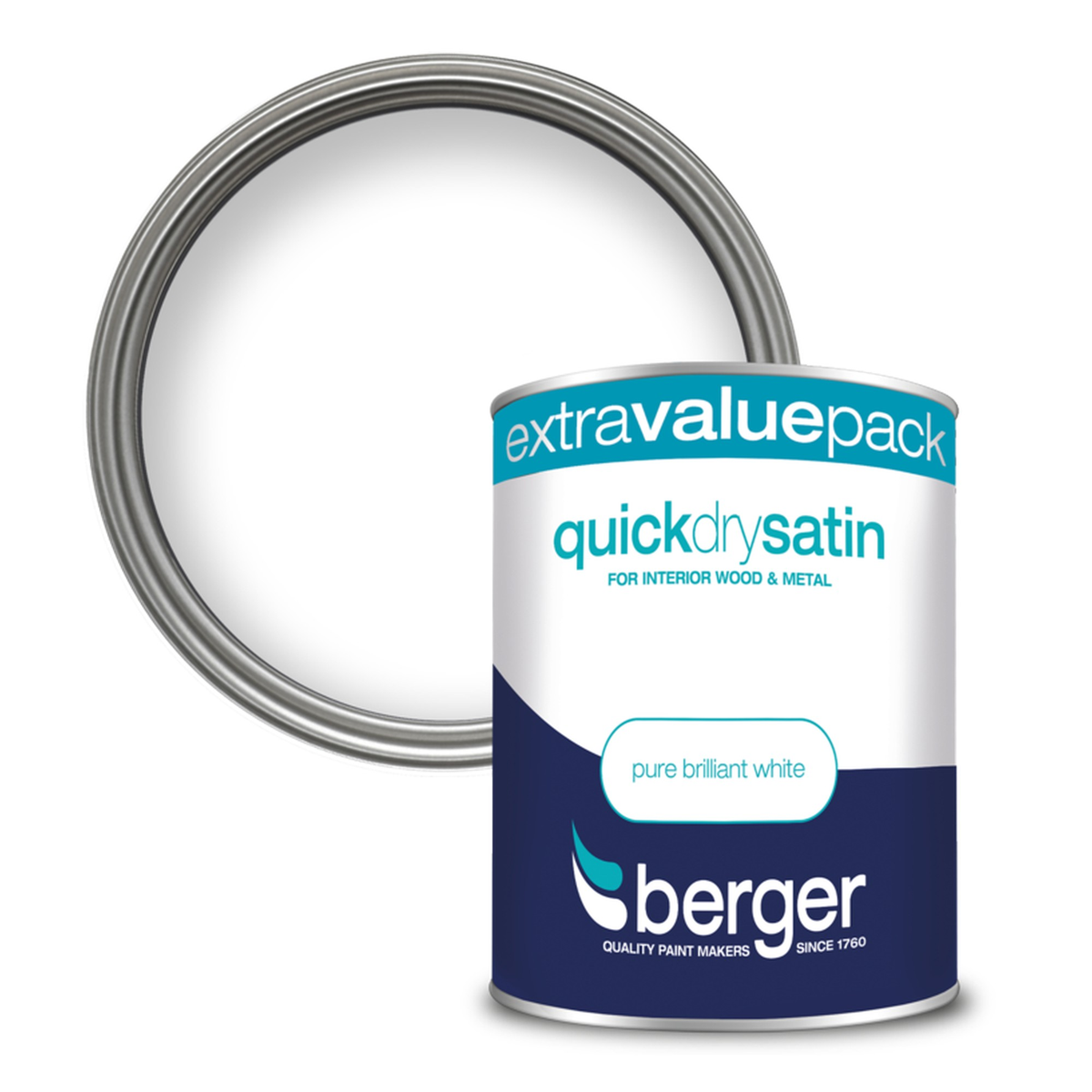 Quick Dry Satin 1.25L - White