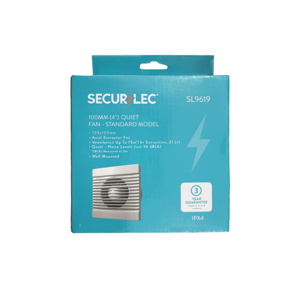 Quiet Fan Standard Model 100mm - 4"
