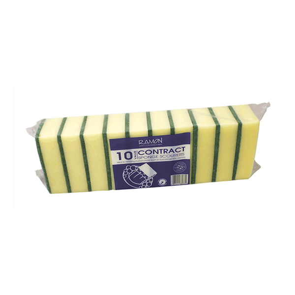 Ramon contract sponge scourers, pack of 10