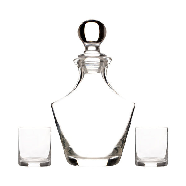 Ravenhead Selected 1L decanter with two 37cl mixer glasses