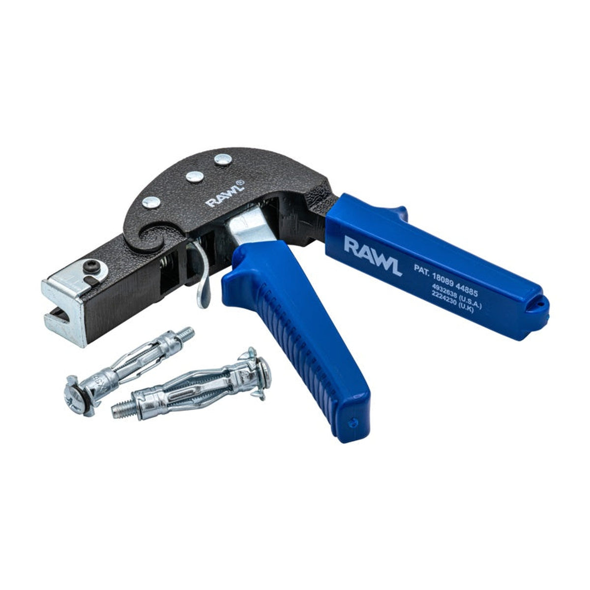 Rawlplug cavity wall anchor and setting tool kit in case, view 2