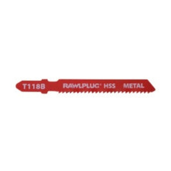 Pack of 5 Rawlplug fine jigsaw blades for metal