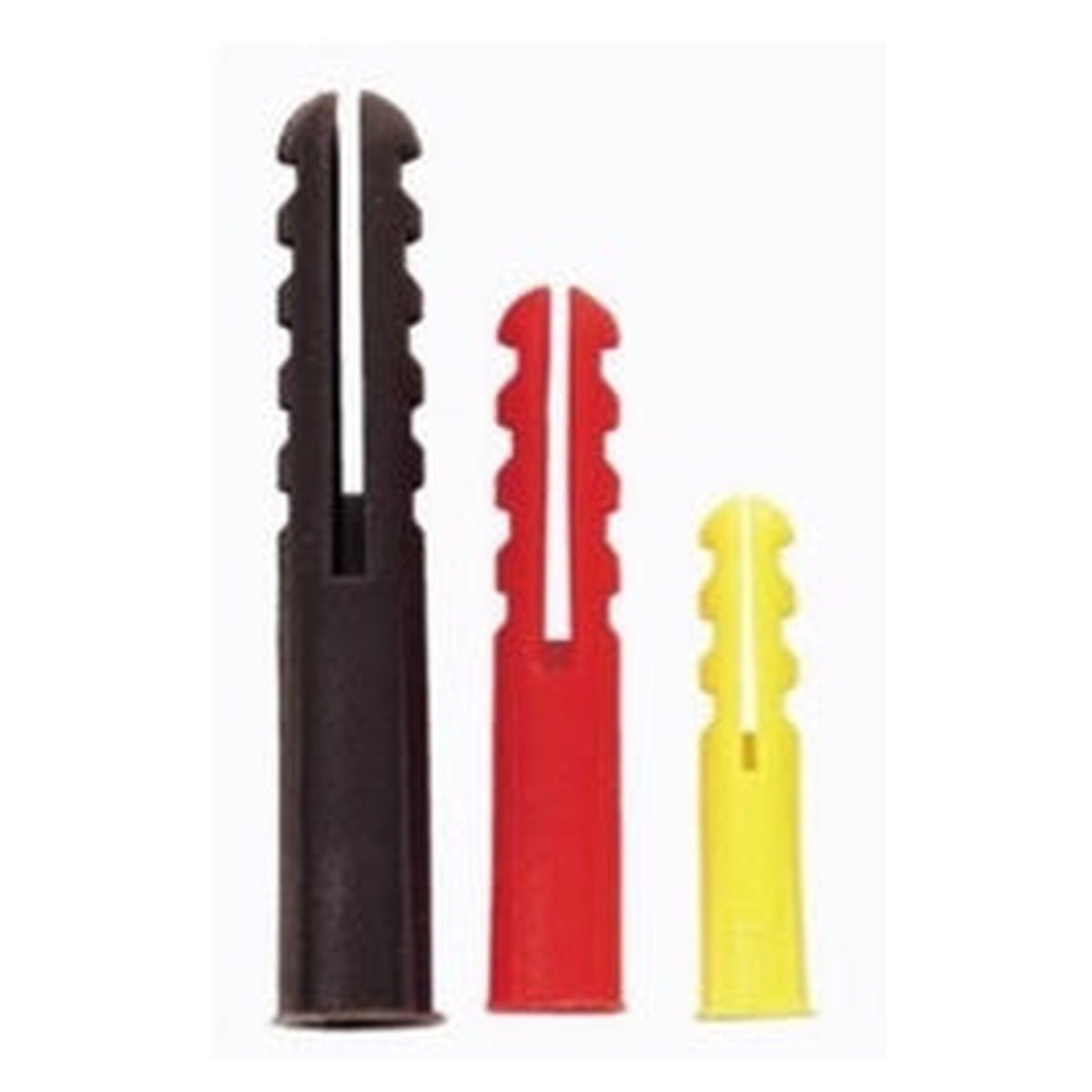 Pack of 100 Rawlplug red plastic expansion plugs