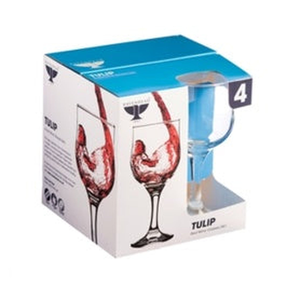 Rayware Tulip 24cl red wine glasses, set of 4, view 3