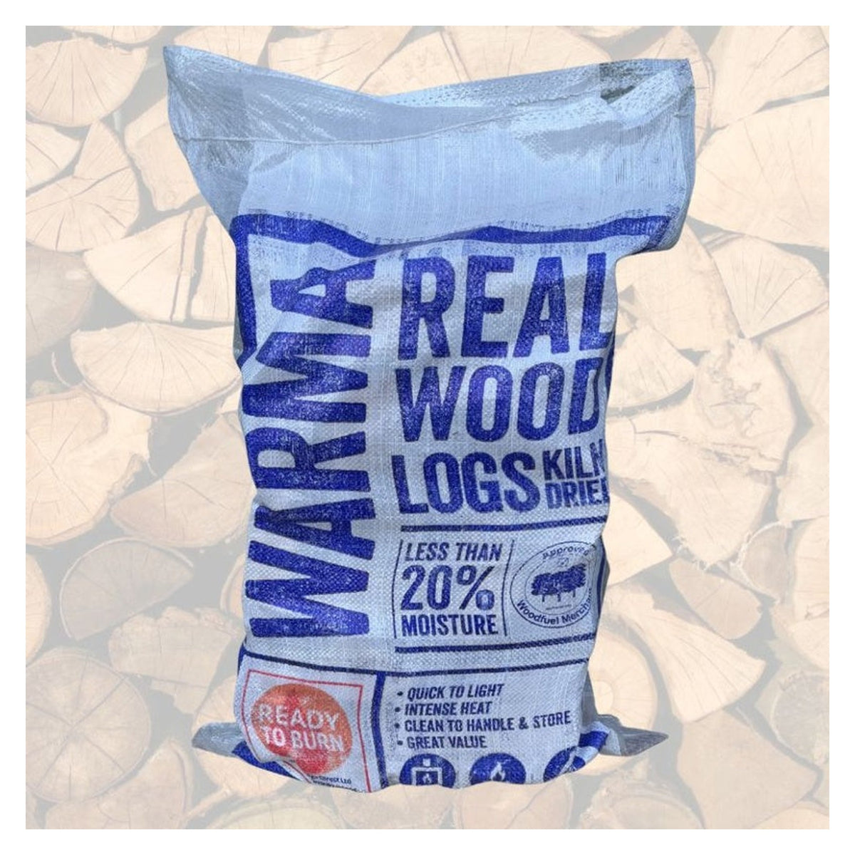 Real Hardwood Logs Medium Bag - 45L, view 2