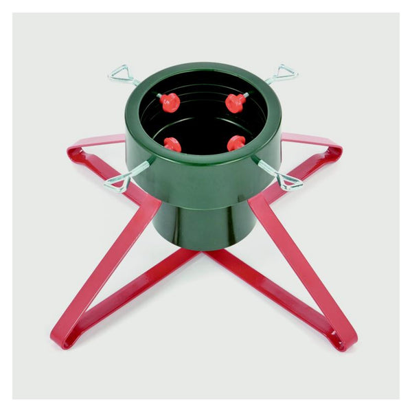 Real Tree Metal Stand - 46cm Green Red