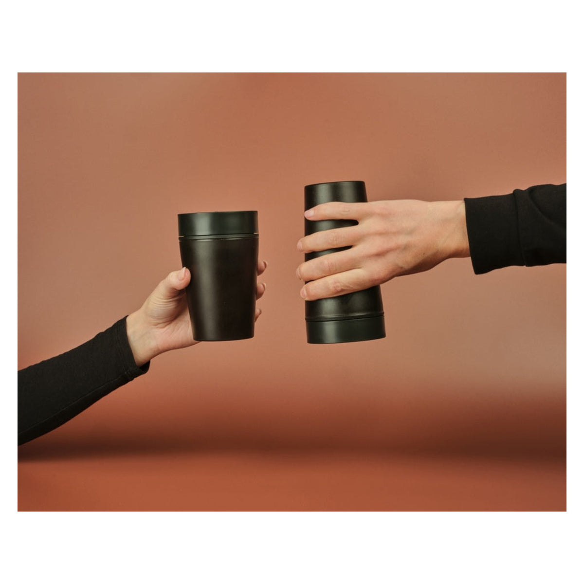 Recycled Coffee Waste Cup - Black, view 3
