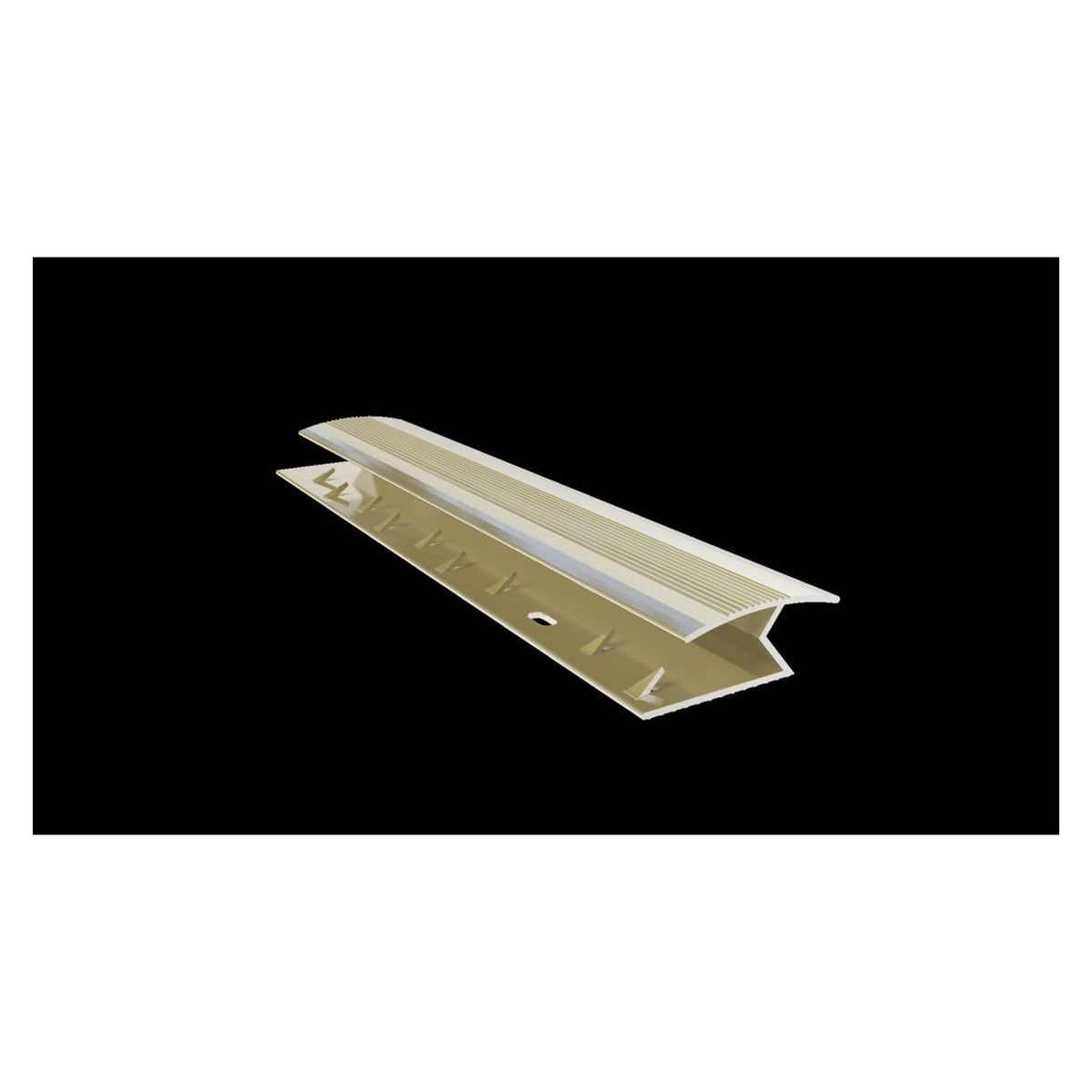 Regency M130 Z section door bar brushed champagne 900mm, view 2