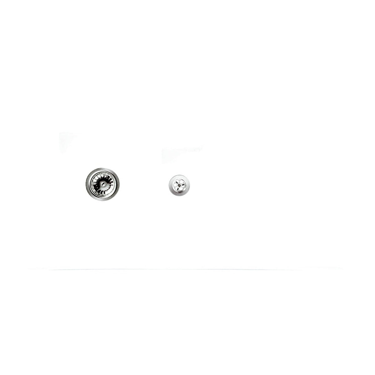 Reginox white ceramic reversible 1.5 bowl kitchen sink, view 4