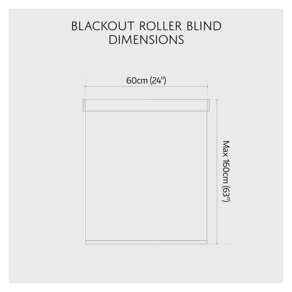 Renaissance black thermal blackout roller blind 60cm, view 4