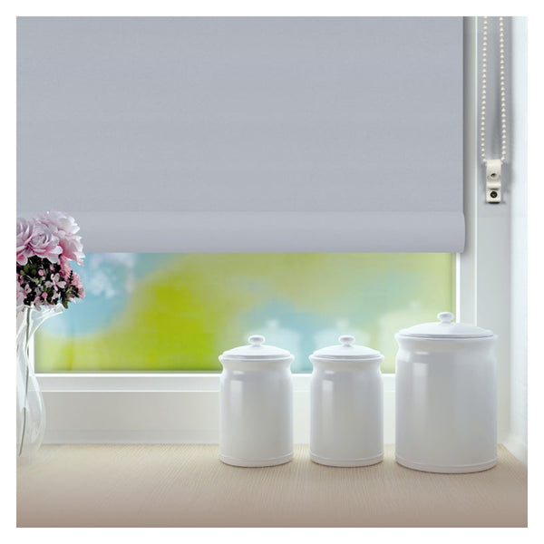 Renaissance silver classic roller blind 60cm