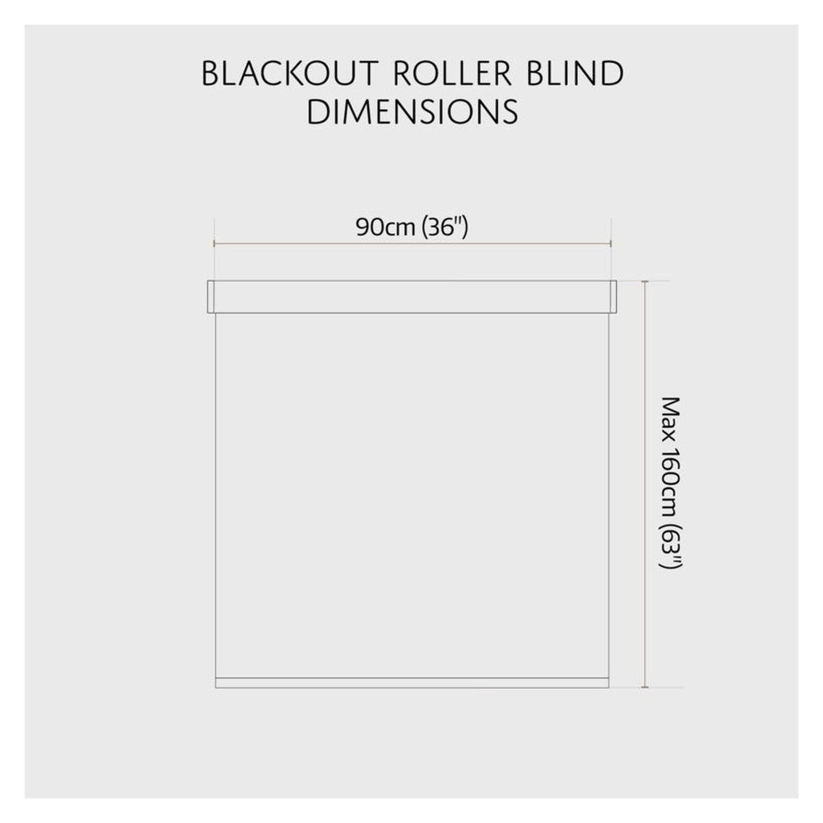 Renaissance black thermal blackout roller blind 90cm, view 3