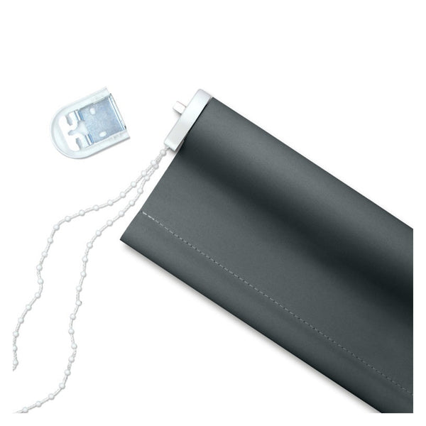 Renaissance slate grey thermal blackout roller blind 90cm