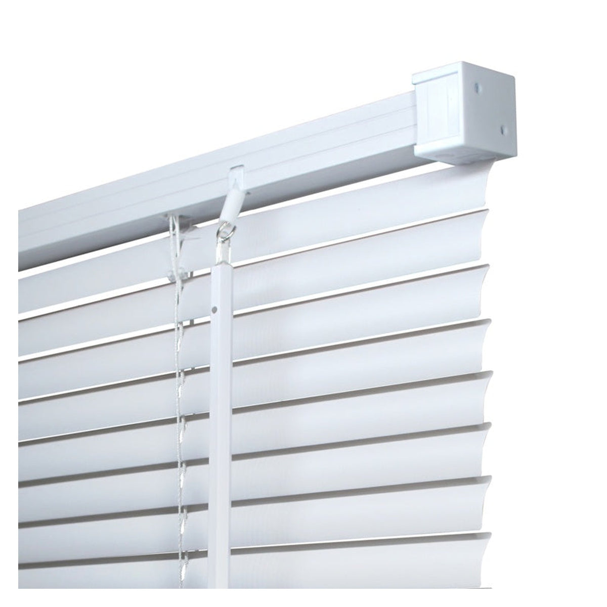 Renaissance white PVC wide Venetian blind, 180cm