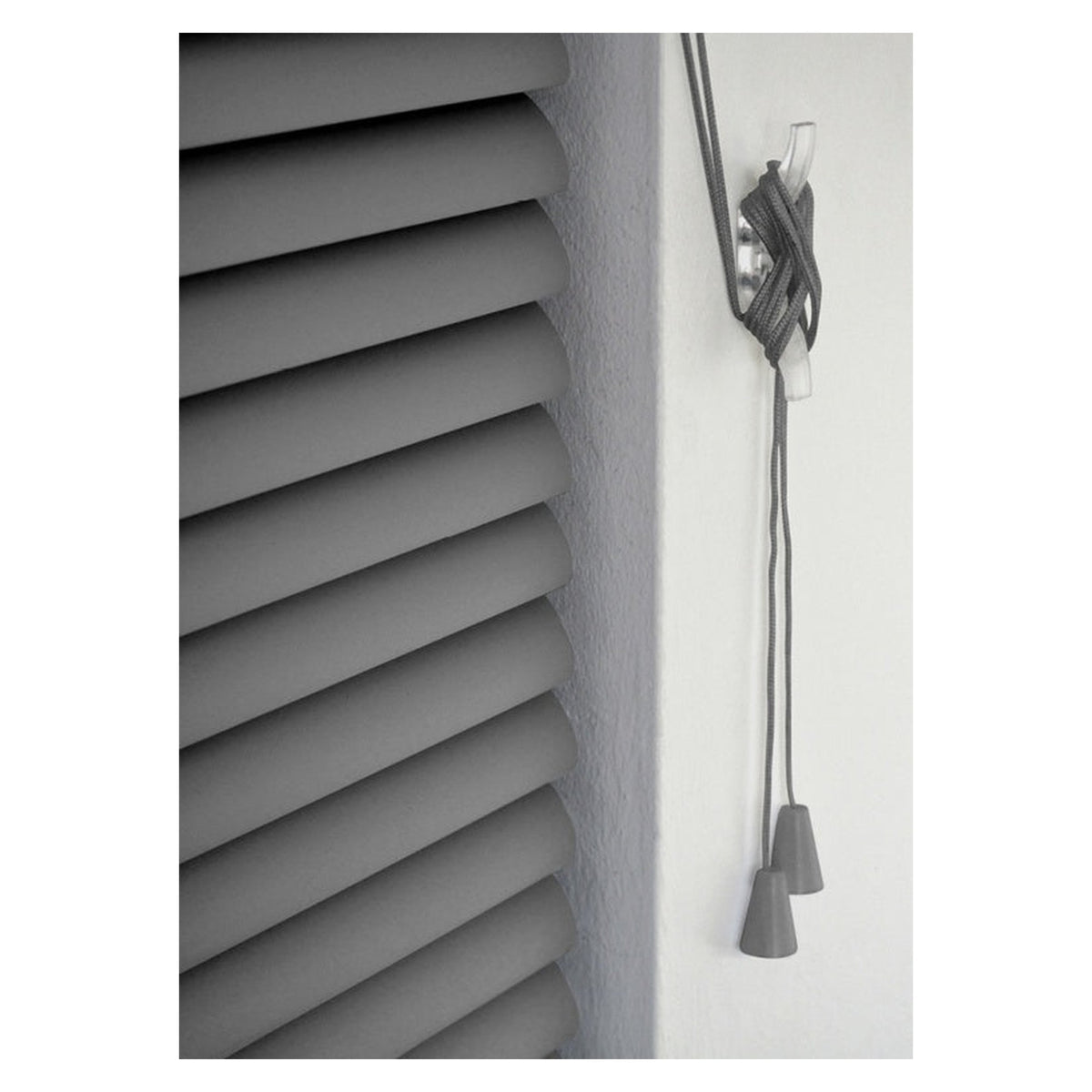 Renaissance grey PVC wide Venetian blind 45cm, view 2