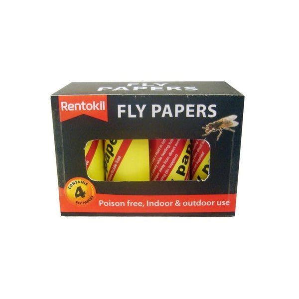 Rentokil fly papers four pack