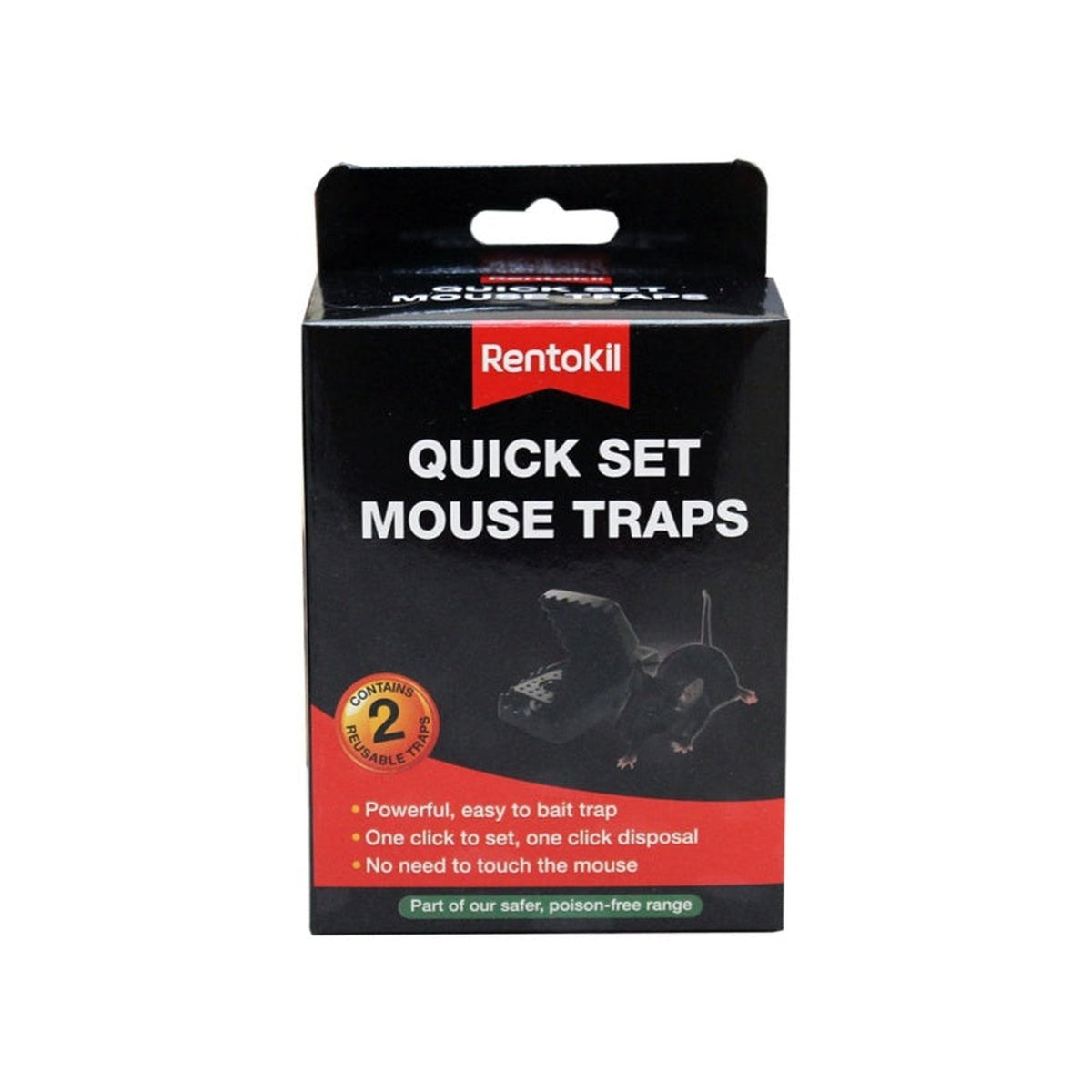 Rentokil Quick Set mouse traps twin pack