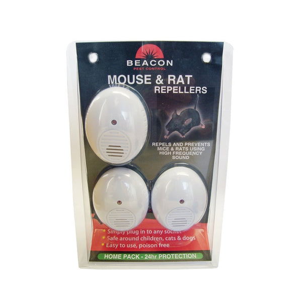 Rentokil sonic mouse and rat repeller triple pack