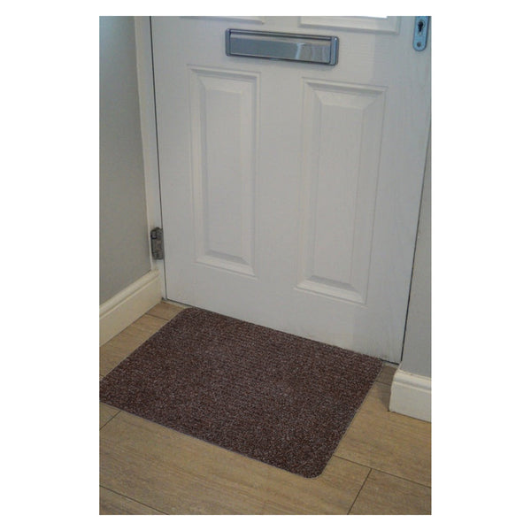 Ribbed Indoor Doormat 50 x 80cm - Dark Brown