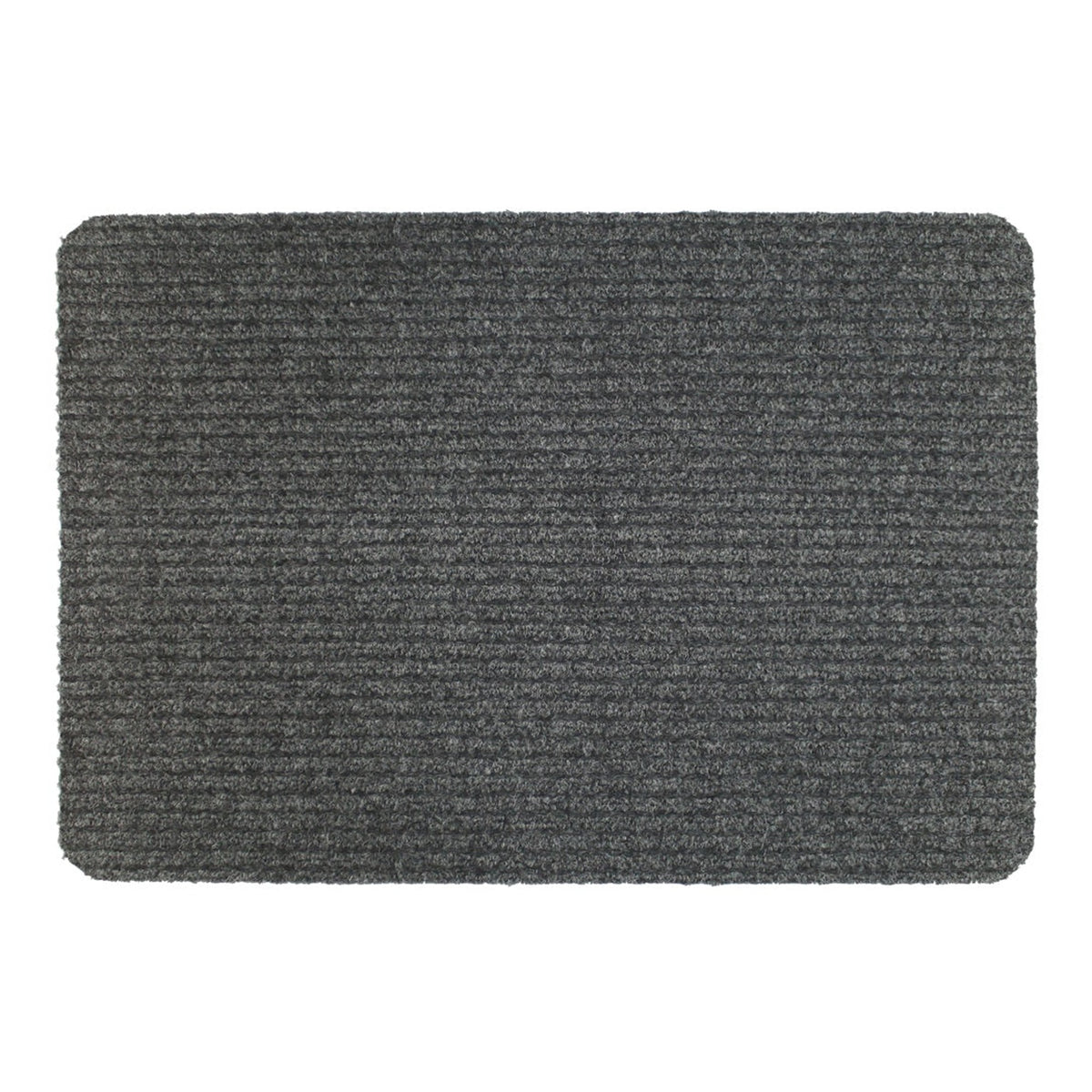 Ribbed Indoor Doormat 50 x 80cm - Light Grey, view 2