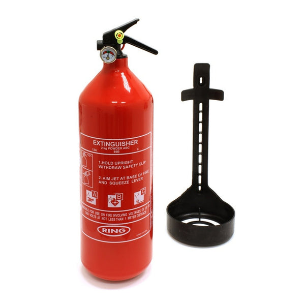 Ring fire extinguisher for cars and caravans