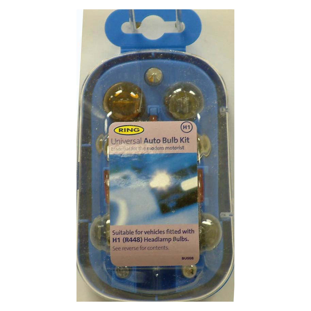 Ring Halogen Bulb Kit 448EQ with assorted car bulbs and fuses