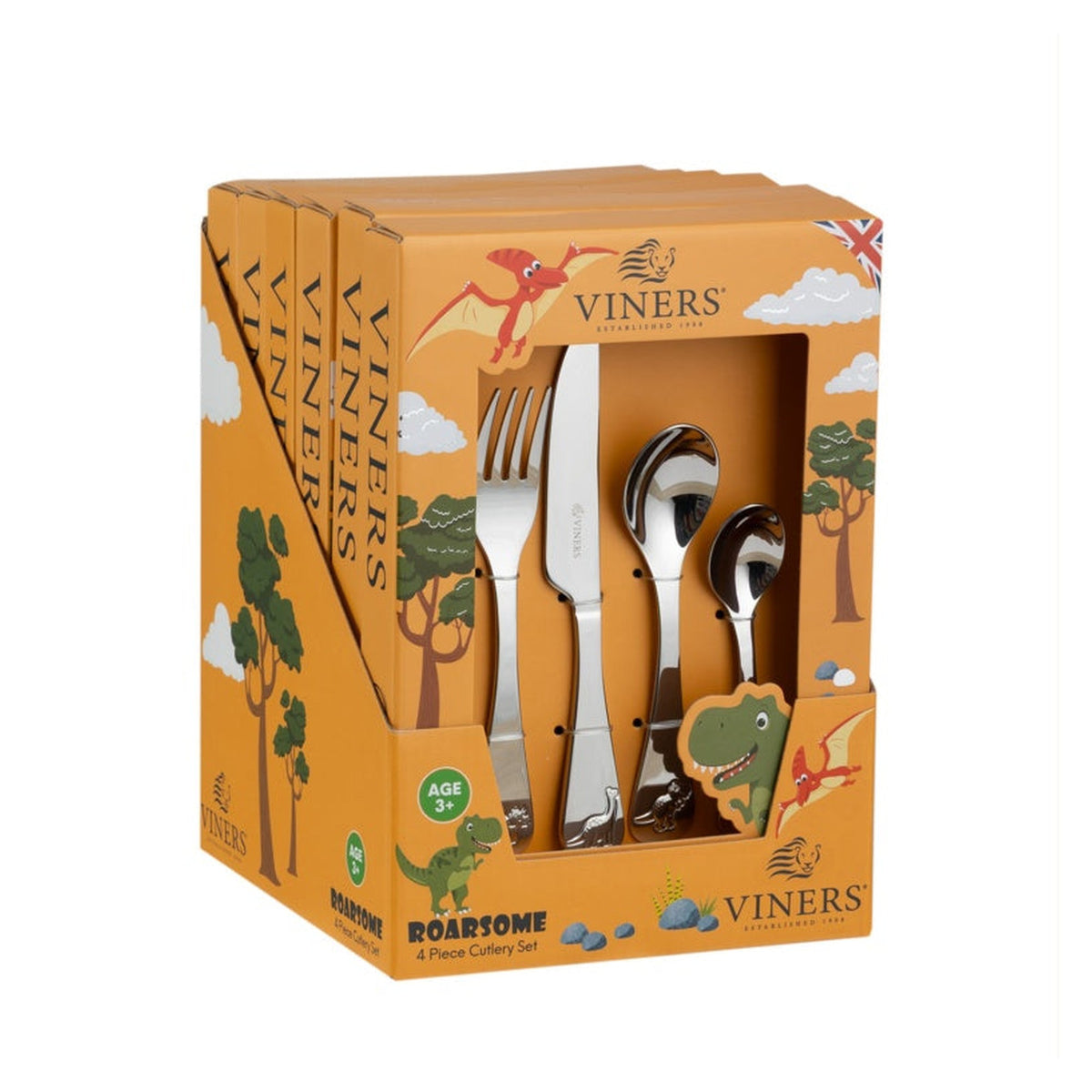 Roarsome Kids Cutlery Set - 4 Piece, view 4