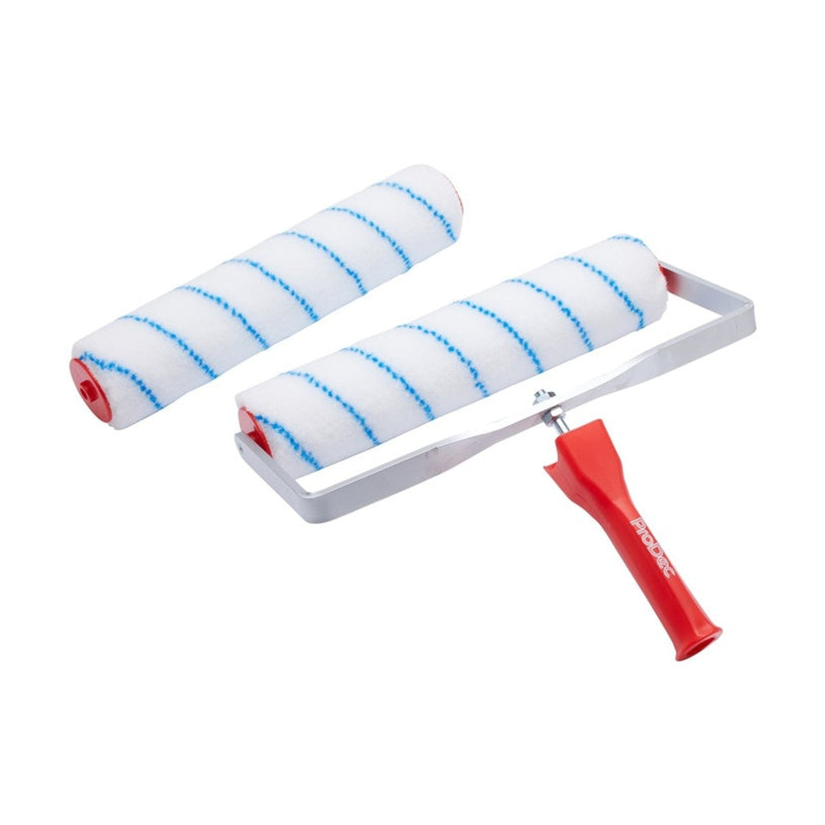 Rodo 4 piece floor painting kit with 12 inch roller refills and handle, view 2