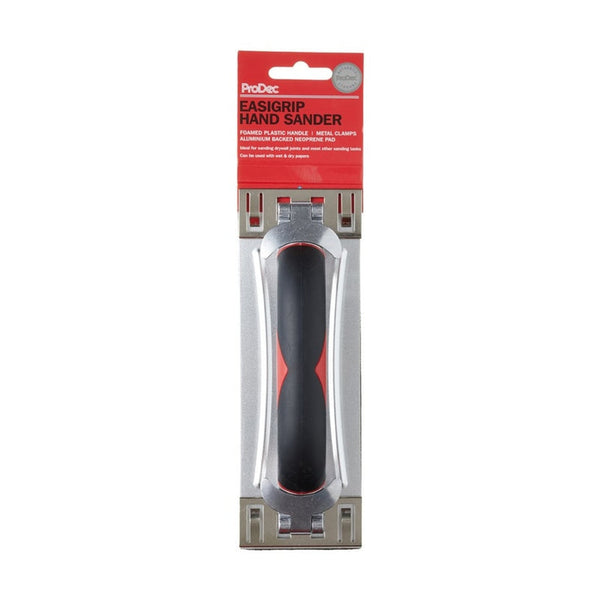 Rodo hand sander with aluminium plate and soft grip handle