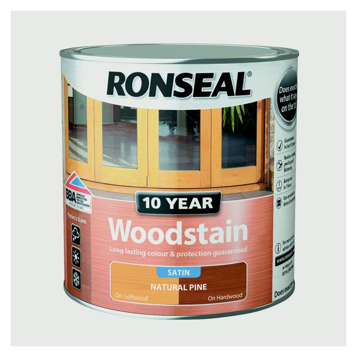 Ronseal 10 Year Woodstain Satin Natural Pine 750ml