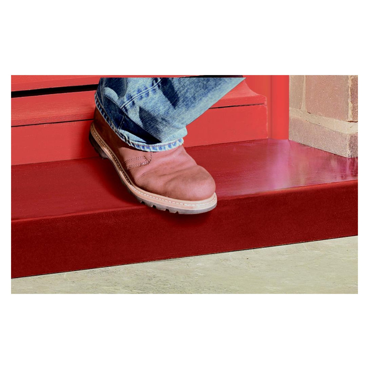 Ronseal Diamond Hard Door Step Paint 250ml in Red, view 3