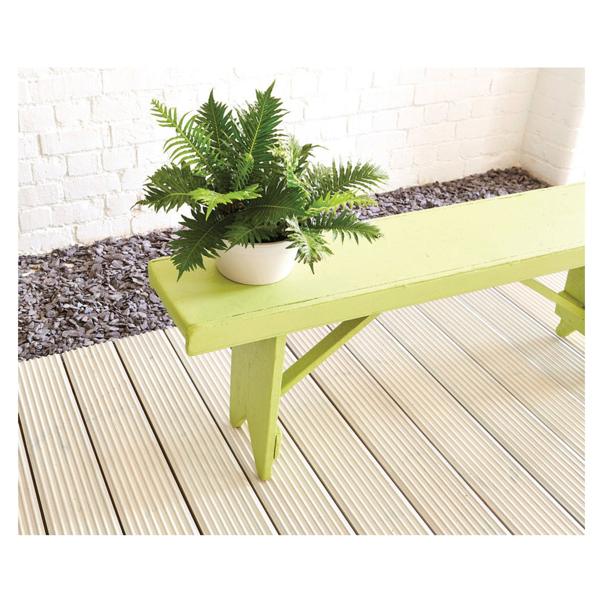 Ronseal Garden Paint 250ml tin in Lime Zest, view 2