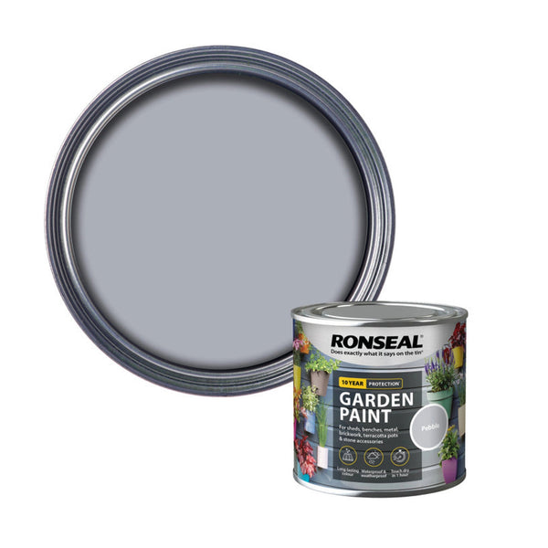Ronseal Garden Paint 250ml tin in Pebble