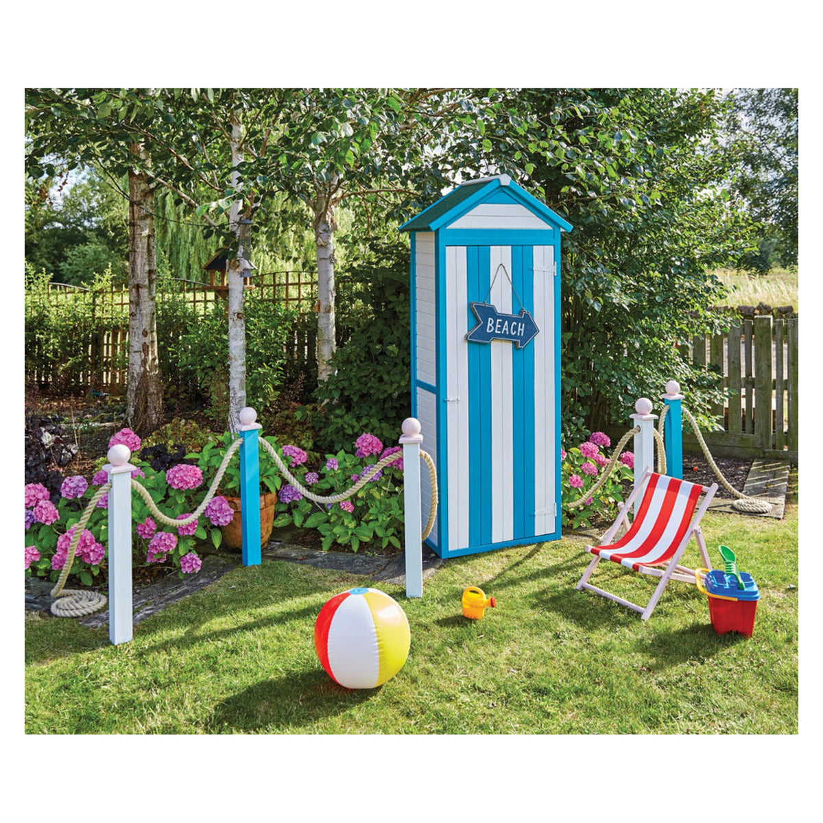 Ronseal Garden Paint 250ml tin in Summer Sky, view 2