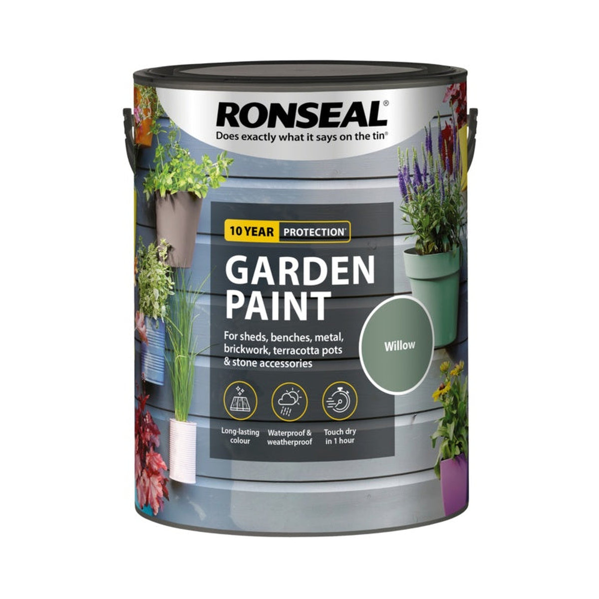 Ronseal Garden Paint 5L in Willow