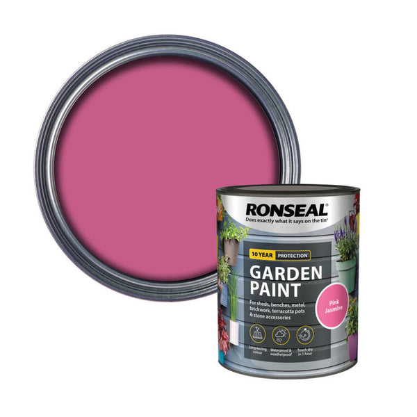 Ronseal Garden Paint 750ml tin in Pink Jasmine