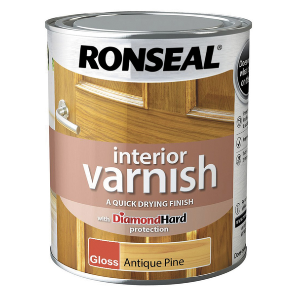 Ronseal interior varnish gloss Antique Pine 750ml
