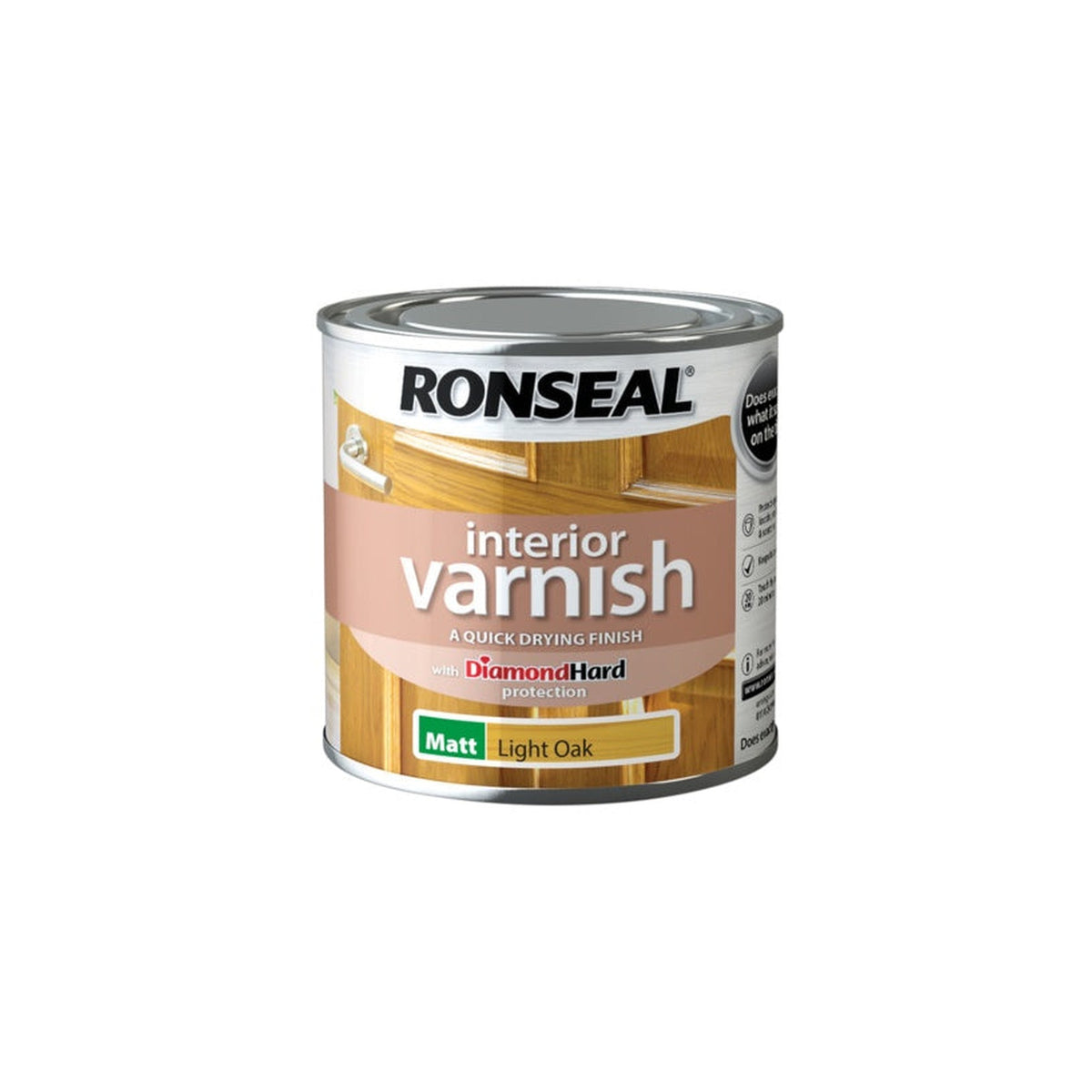 Ronseal Interior Varnish matt Light Oak 250ml, view 3