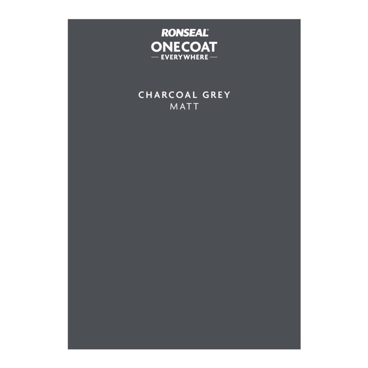 Ronseal Peel & Stick One Coat Everywhere sample in Charcoal Grey Matt