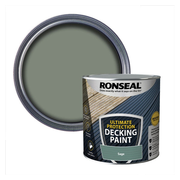 Ronseal Ultimate Protection Decking Paint 2.5L in Sage