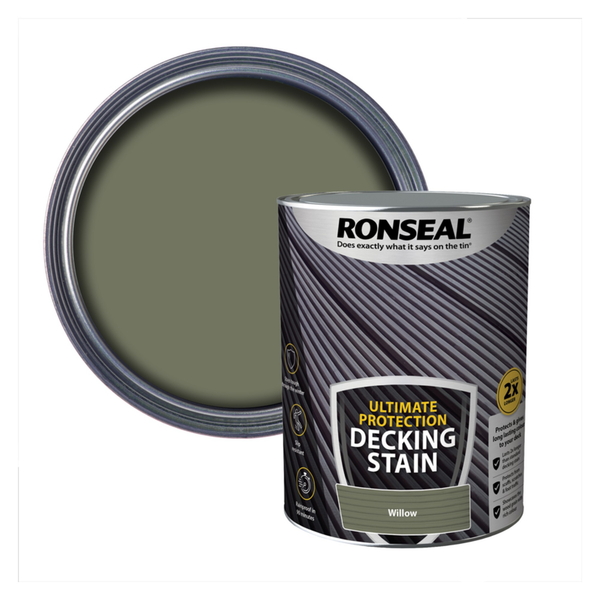 Ronseal Ultimate Protection Decking Stain 5L in Willow