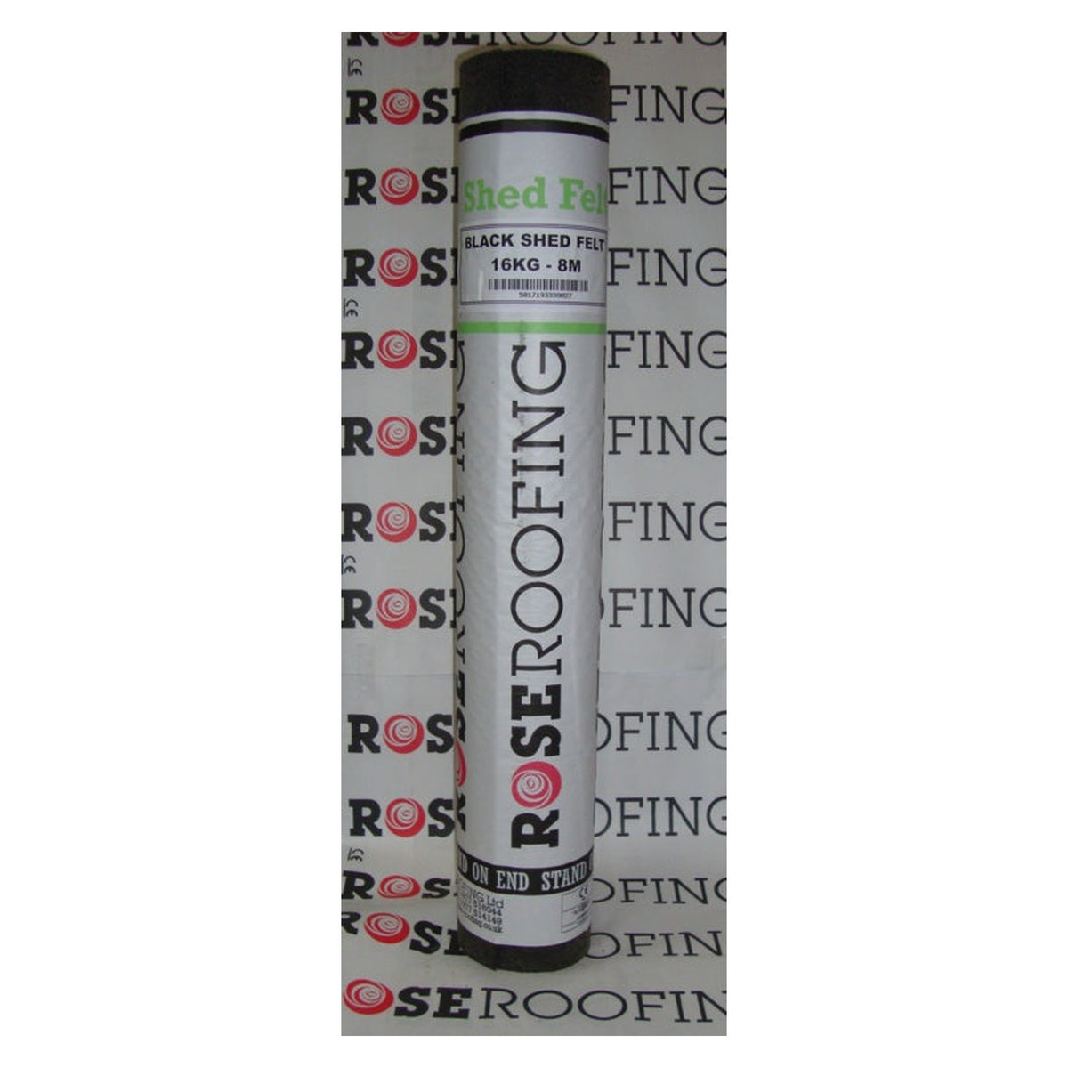 Rose Roofing black mineral shed felt 8m roll