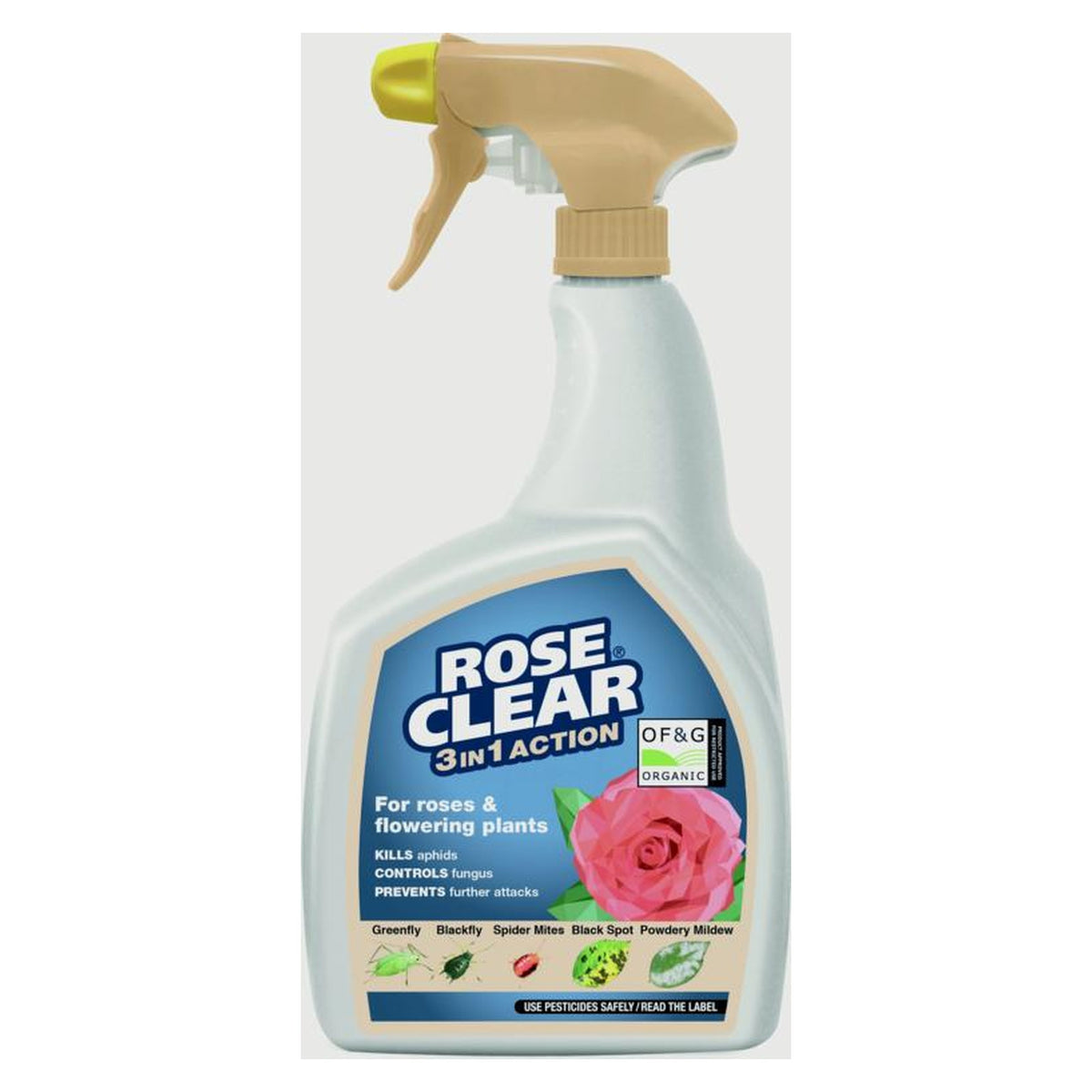 RoseClear 3 in 1 800ml ready to use spray