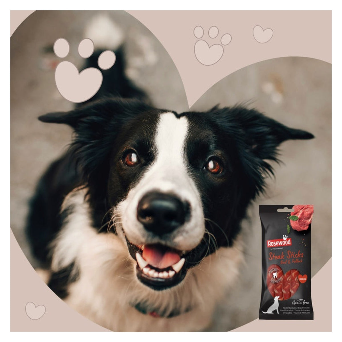 Rosewood beef and pollock steak sticks dog treats, view 9