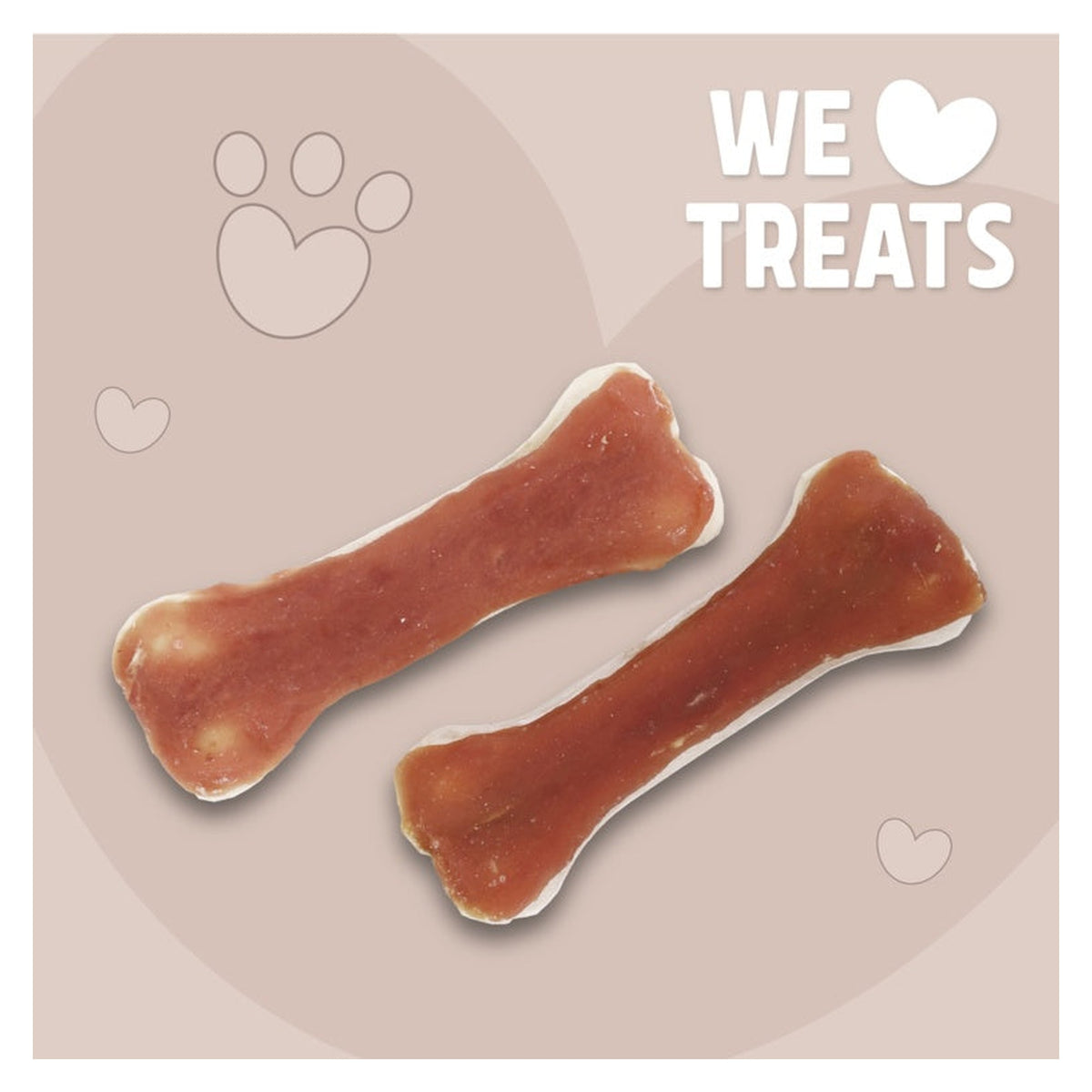 Rosewood Chewy Bones with Duck dog chews, medium, view 10